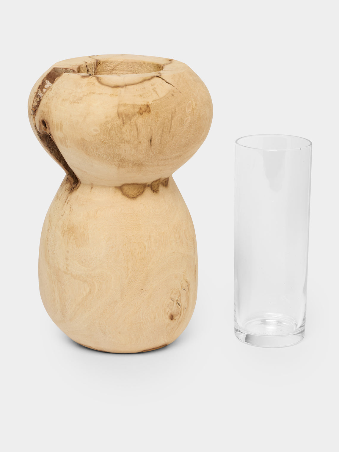 Thursday Furniture - Hand-Turned Fig Vase (9in/23cm) - Natural - ABASK