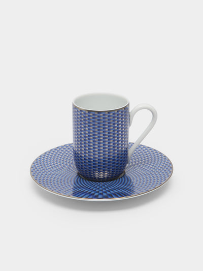 Raynaud - Trésor Bleu Porcelain Espresso Cup and Saucer (Set of 4) - Blue - ABASK - 