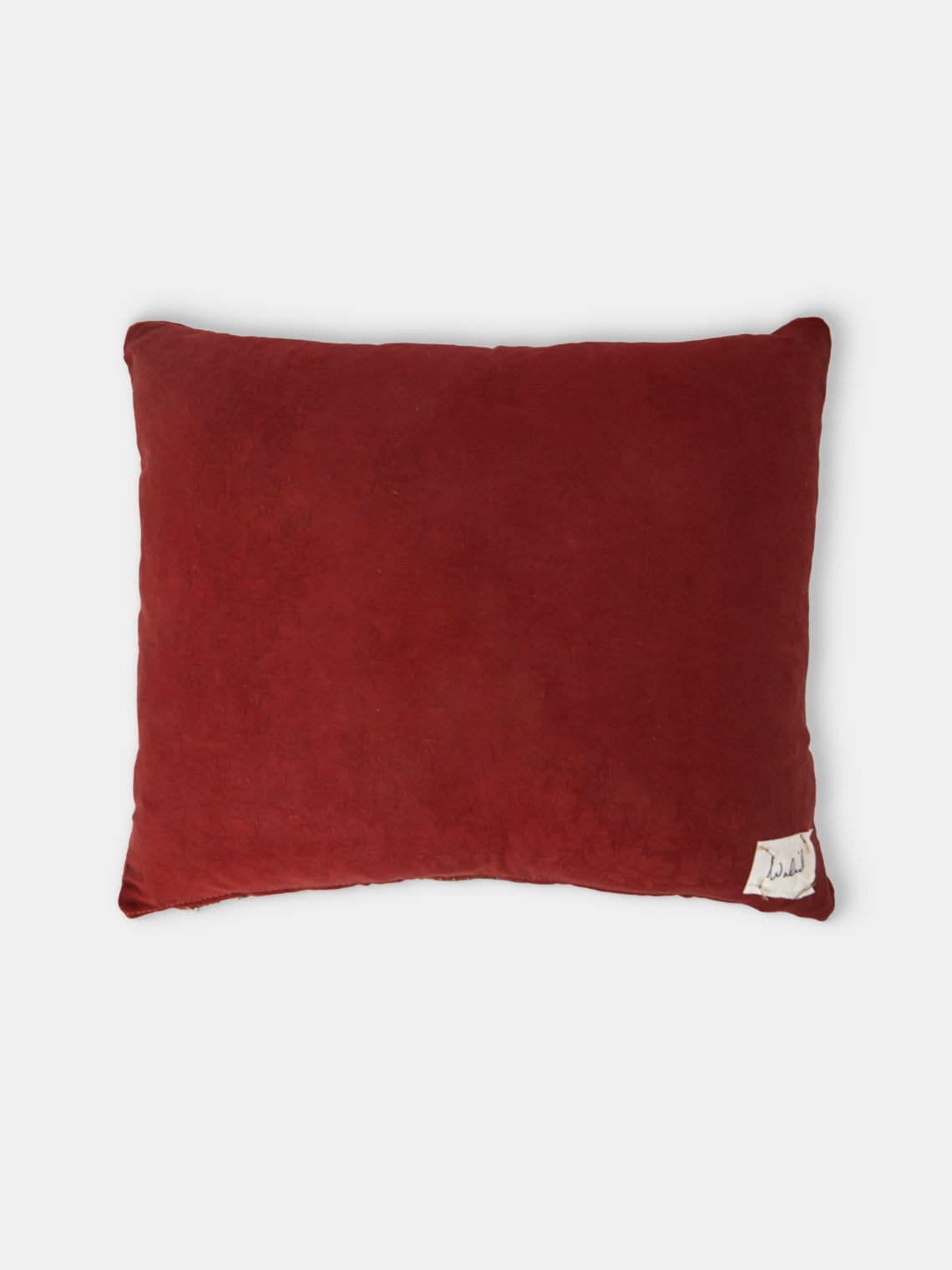 By Walid - 19th-Century Needlepoint Wool and Silk Damask Cushion (23.5in/60cm) - Multiple - ABASK