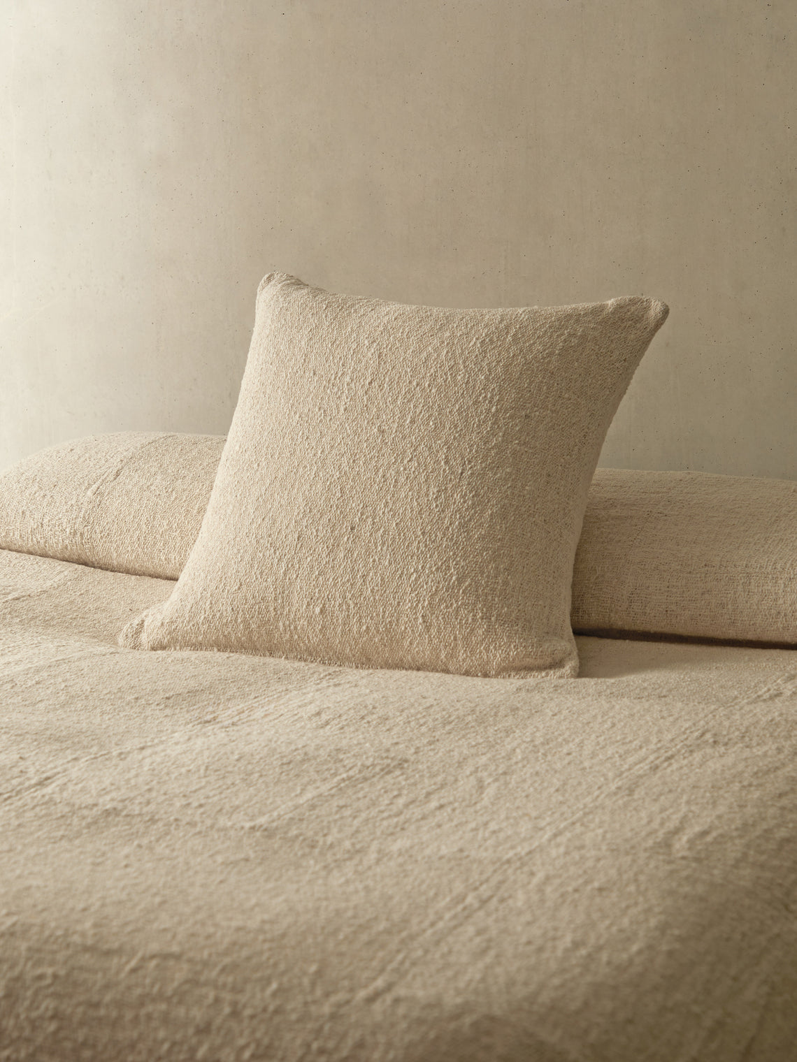 Valentina Hoyos - Cotton Cushion (23.5in/60cm) - Natural - ABASK