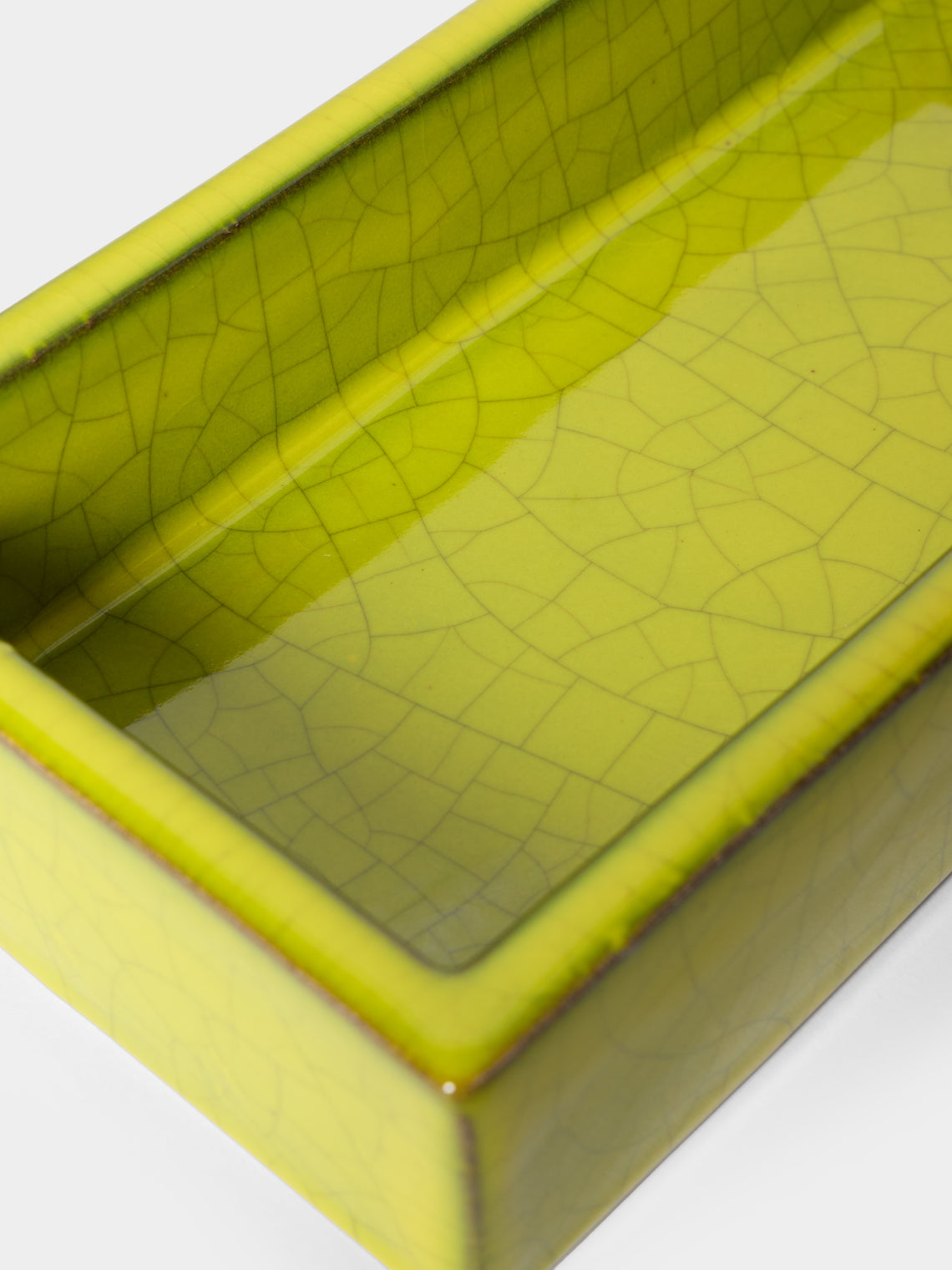 Bitossi Ceramiche - 1959 Rimini Giallo Ceramic Lidded Box - Green - ABASK