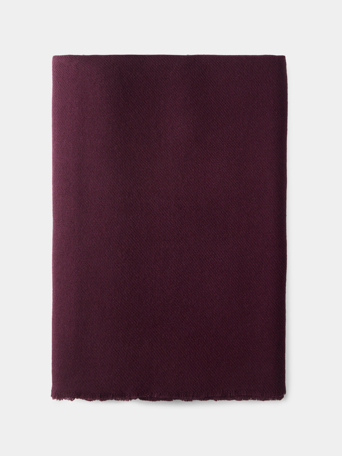 Denis Colomb - Cashmere Travel Blanket (78.5in/2m) - Burgundy - ABASK - 