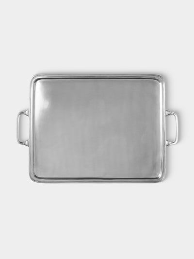 Cosi Tabellini - Umbria Pewter Tray (17.5in/45cm) - Silver - ABASK - 