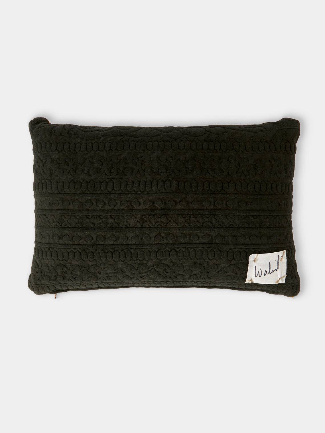 By Walid - 19th-Century Napolean III Aubusson Tapestry and Linen Cushion (19in/48cm) - Multiple - ABASK