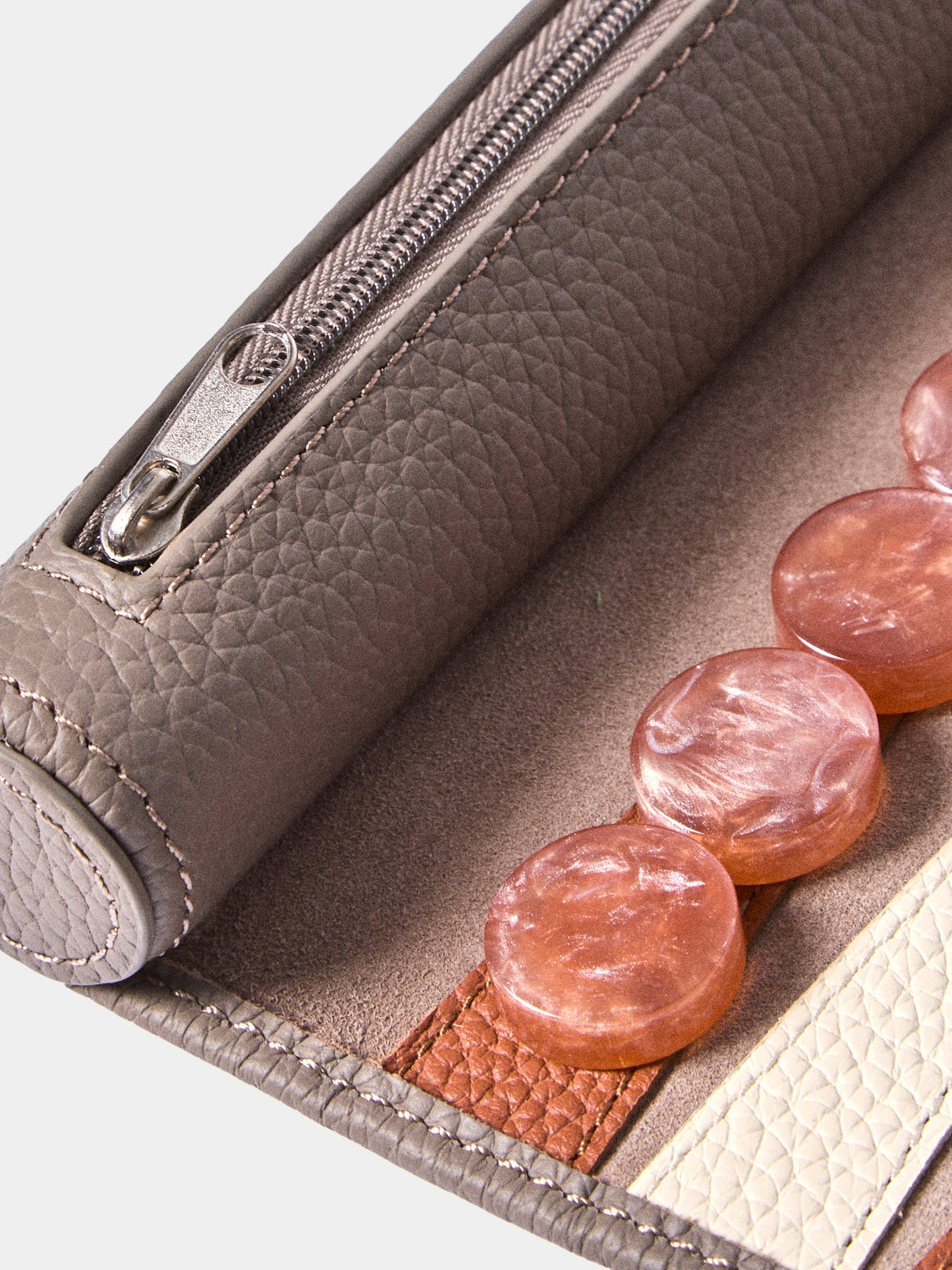 Belotier - Leather Travel Backgammon Set - Brown - ABASK
