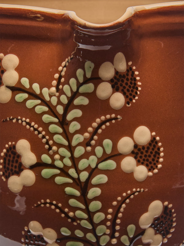 Poterie d’Évires - Flowers Hand-Painted Ceramic Jug (70.5oz/2L) - Light brown - ABASK