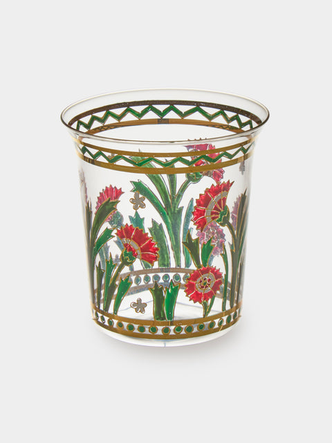 Lobmeyr - Persian Flowers Hand-Blown Crystal Water Tumbler - Red - ABASK - 