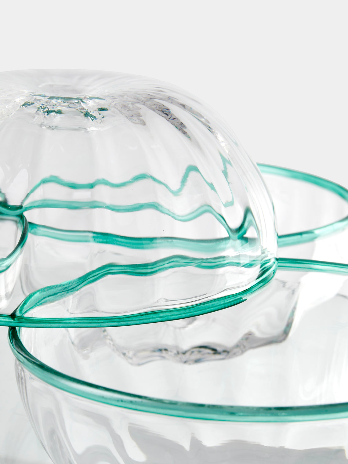 Akua Objects - Peter Hand-Blown Crystal Dessert Bowls (Set of 4) - Clear - ABASK