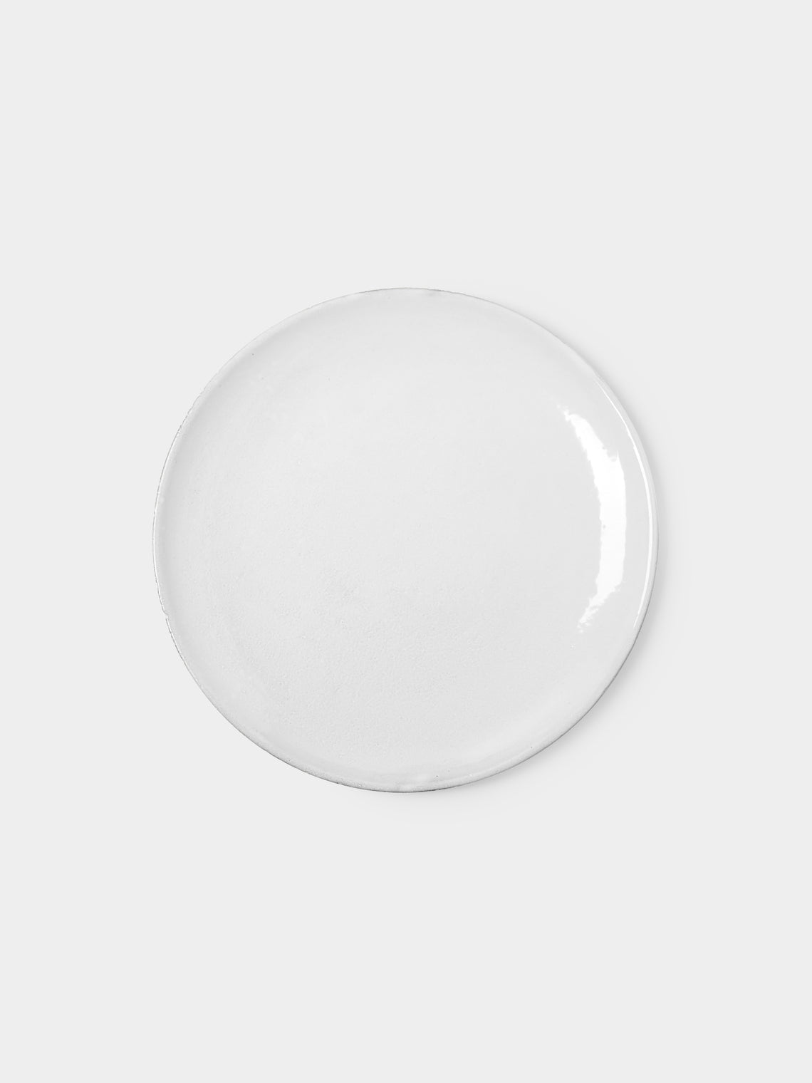 Astier de Villatte - Rien Hand-Glazed Ceramic Salad / Dessert Plate – 5.5in/13.5cm (Set of 2) - White - ABASK - 