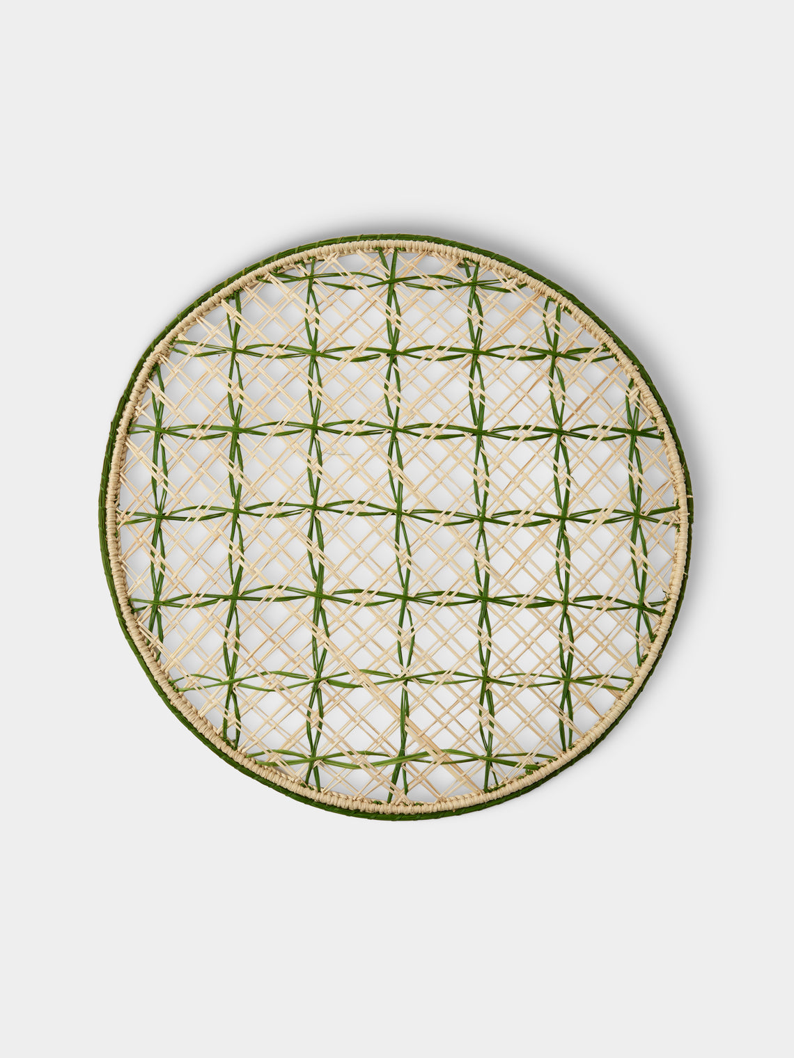 Artesanías del Atlántico - Panal Handwoven Palm Placemats (Set of 4) - Green - ABASK - 