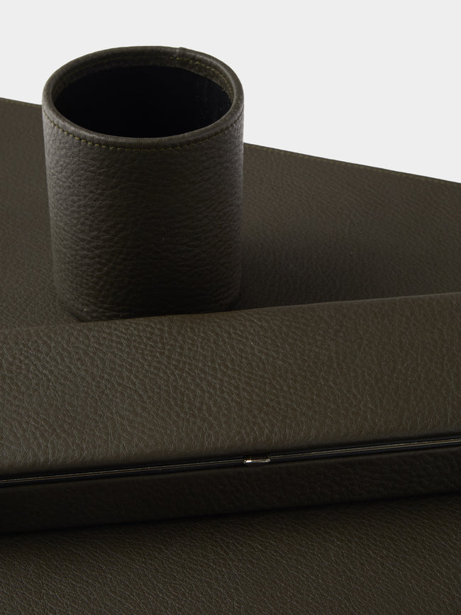 F. Hammann - Leather Desk Set - Green - ABASK