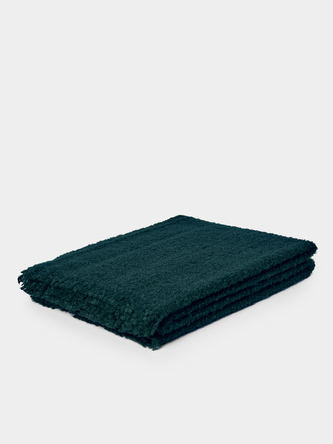 Brun de Vian-Tiran - Cirrus Handwoven Mohair Throw (71in/1.8m) - Blue - ABASK