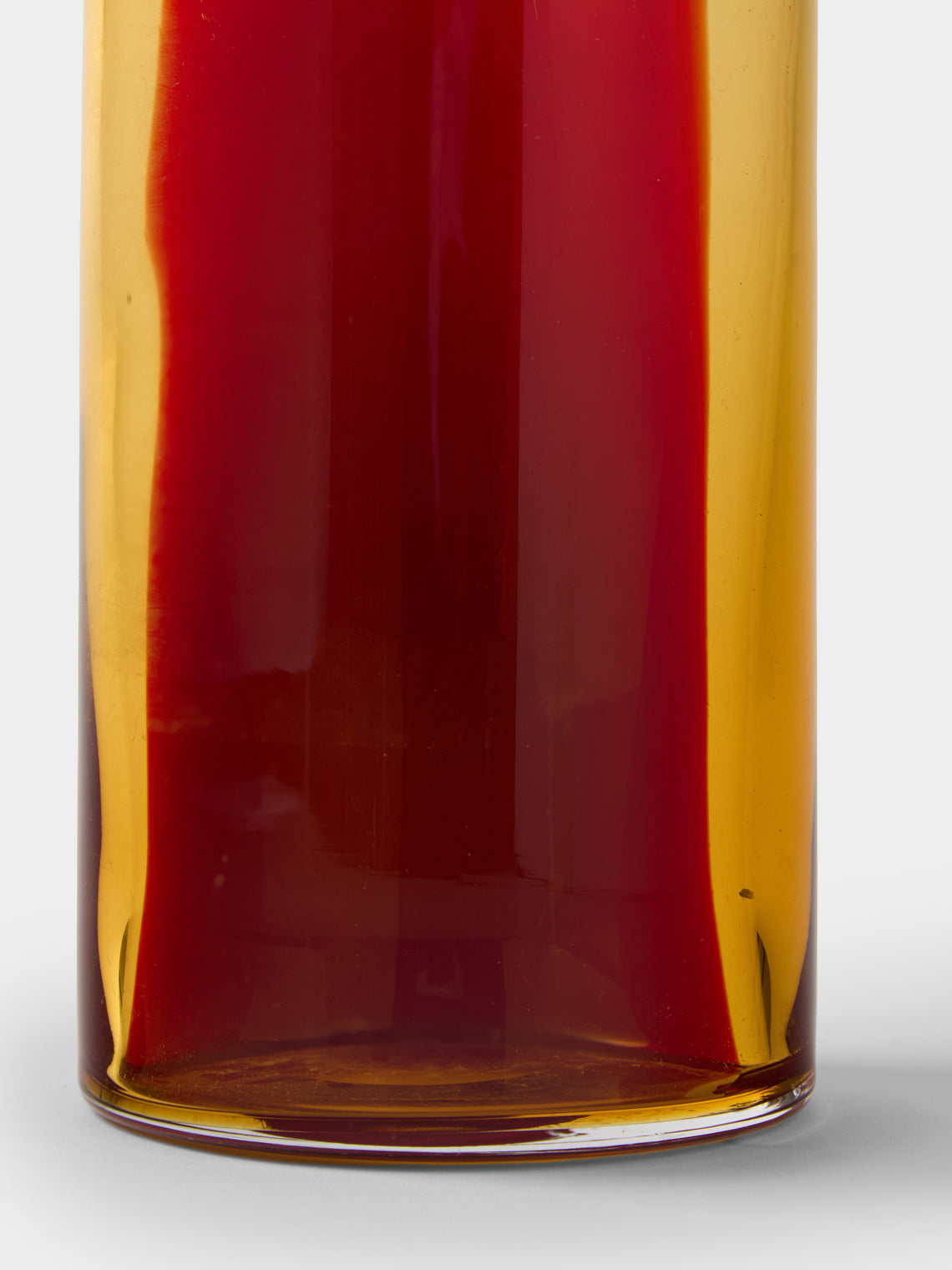 Antique and Vintage - 1960s Sommerso Murano Glass Vase (10in/25cm) - Red - ABASK