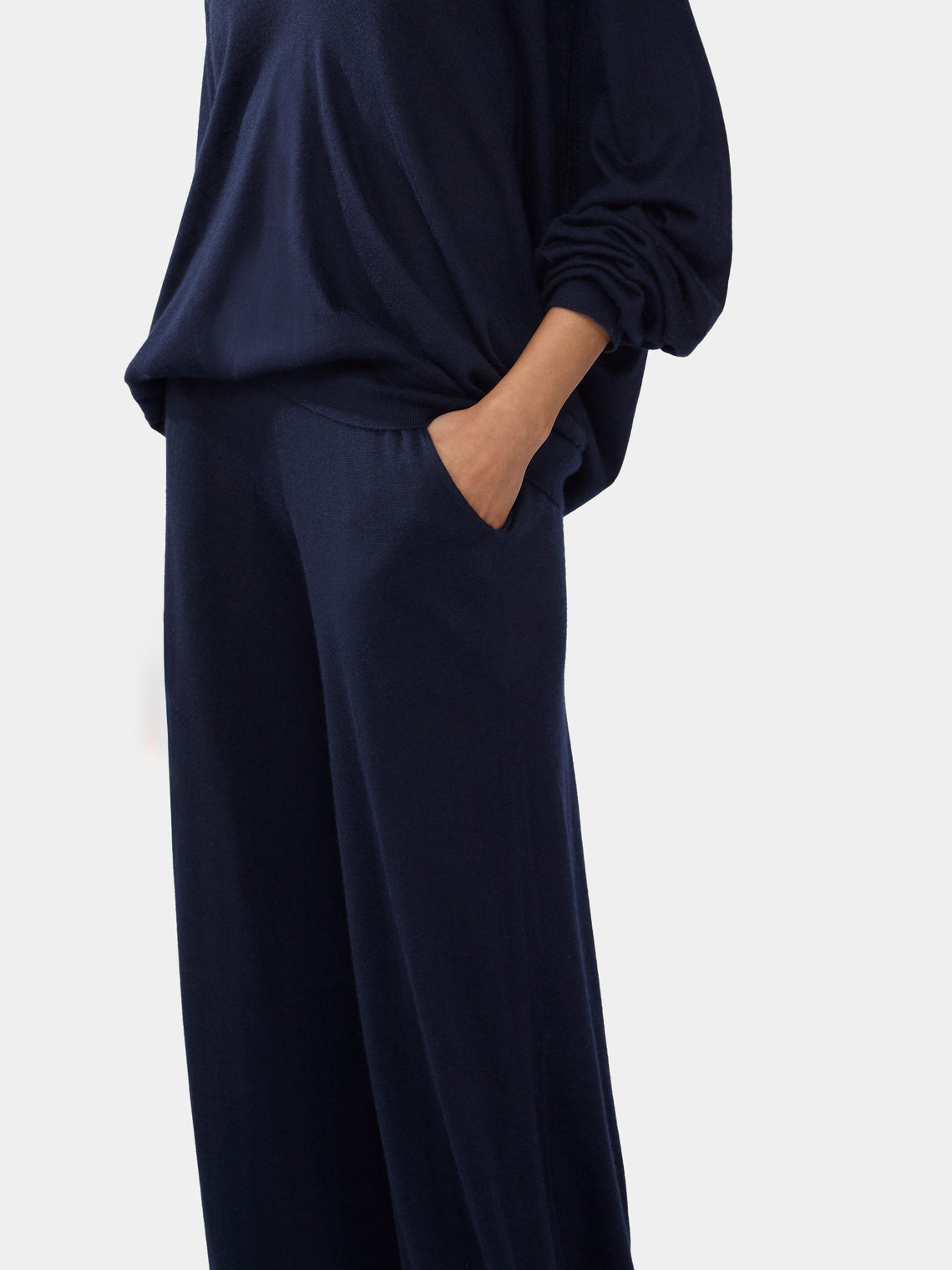 Women's Cashmere and Silk Wide Trousers | Size: S