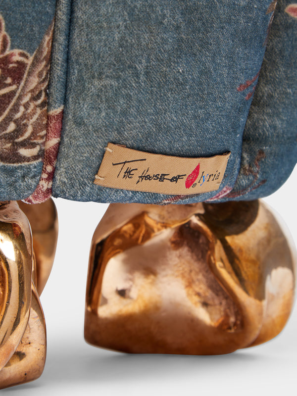 Osanna Visconti x The House of Lyria - Bronze Crinkle Stool -  - ABASK