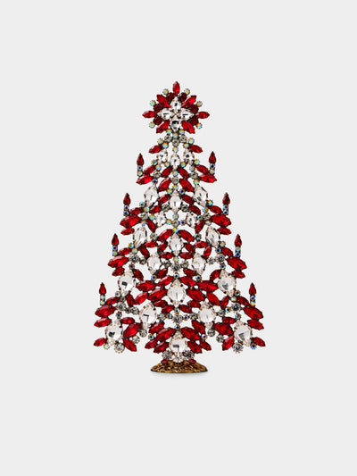 ABASK Decorations - Intricate Czech Crystal Tree - Red - ABASK - 