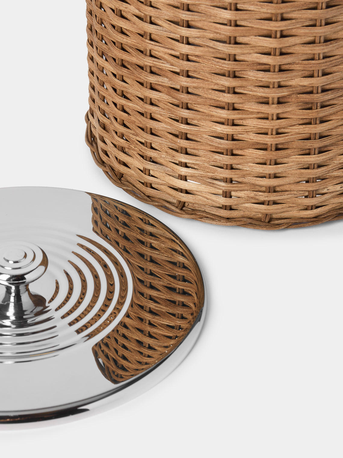 Pigment France - Menton Rattan Ice Bucket - Brown - ABASK