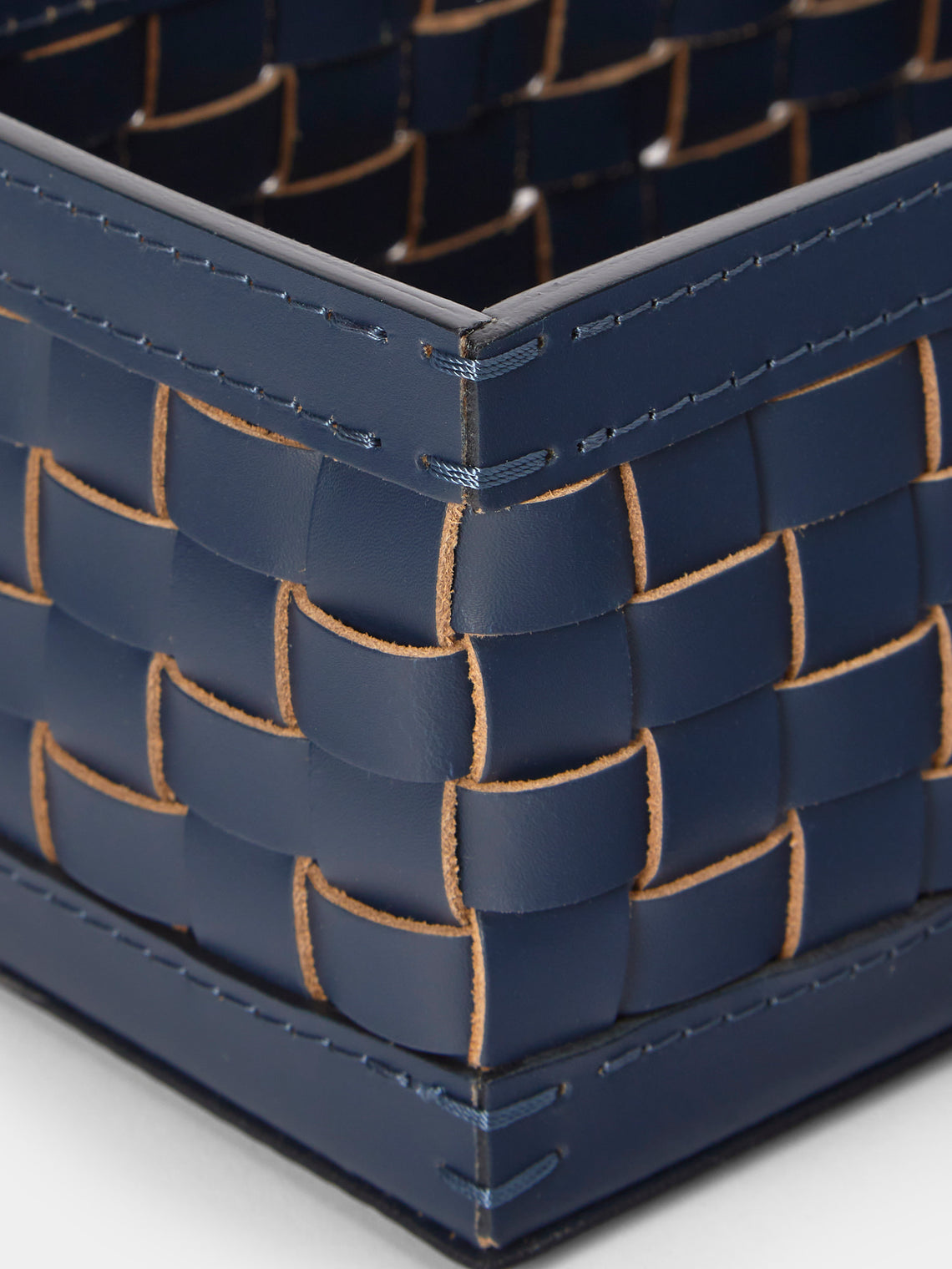 Riviere - Barcelona Water-Resistant Leather High Basket - Blue - ABASK