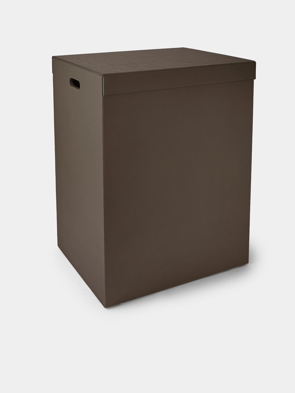 Giobagnara - Parma Leather Large Laundry Basket - Black - ABASK