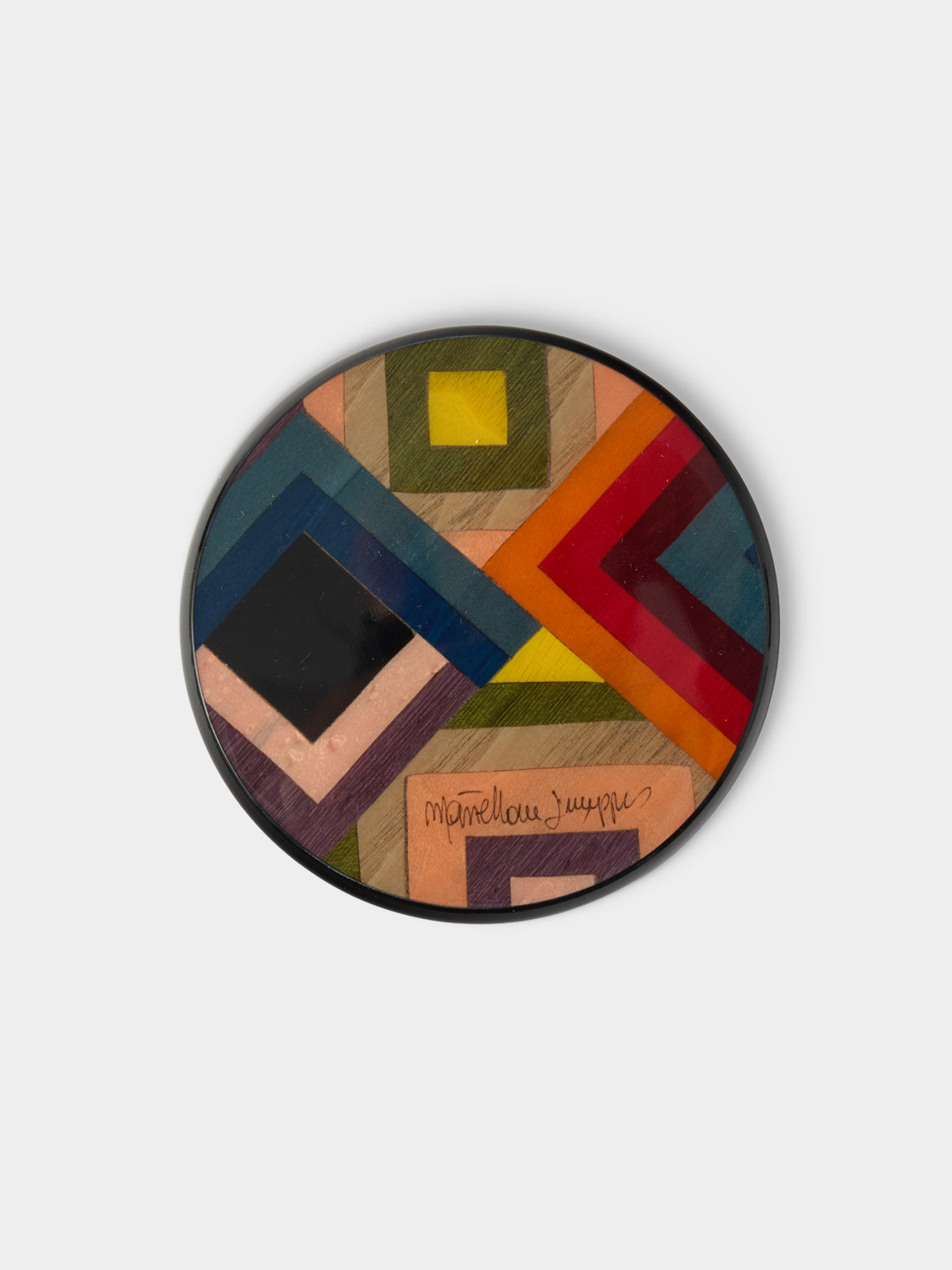 Mastellone Giuseppe - Wood Inlay Coasters (Set of 6) - Multiple - ABASK