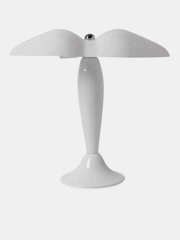 Carlo Moretti - Office Hand-Blown Murano Glass Table Lamp - White - ABASK - 