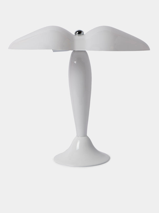 Carlo Moretti - Office Hand-Blown Murano Glass Table Lamp - White - ABASK - 