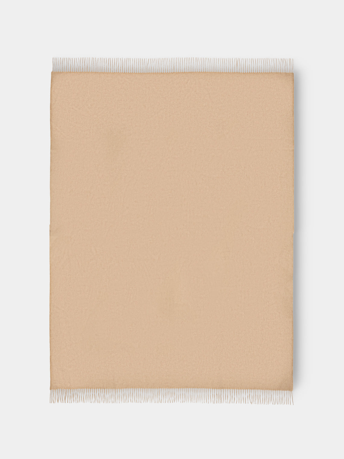 Begg x Co - Arran Cashmere Throw (72in/1.8m) - Beige - ABASK - 
