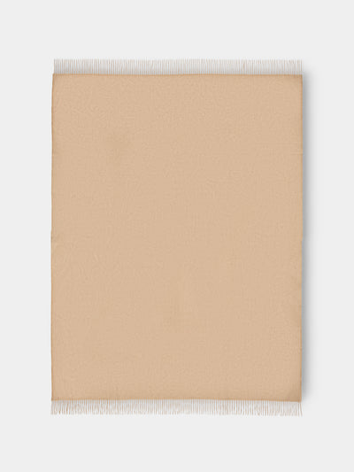 Begg x Co - Arran Cashmere Throw (72in/1.8m) - Beige - ABASK - 