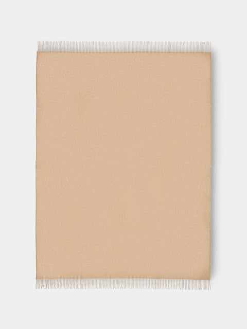 Begg x Co - Arran Cashmere Throw (72in/1.8m) - Beige - ABASK - 