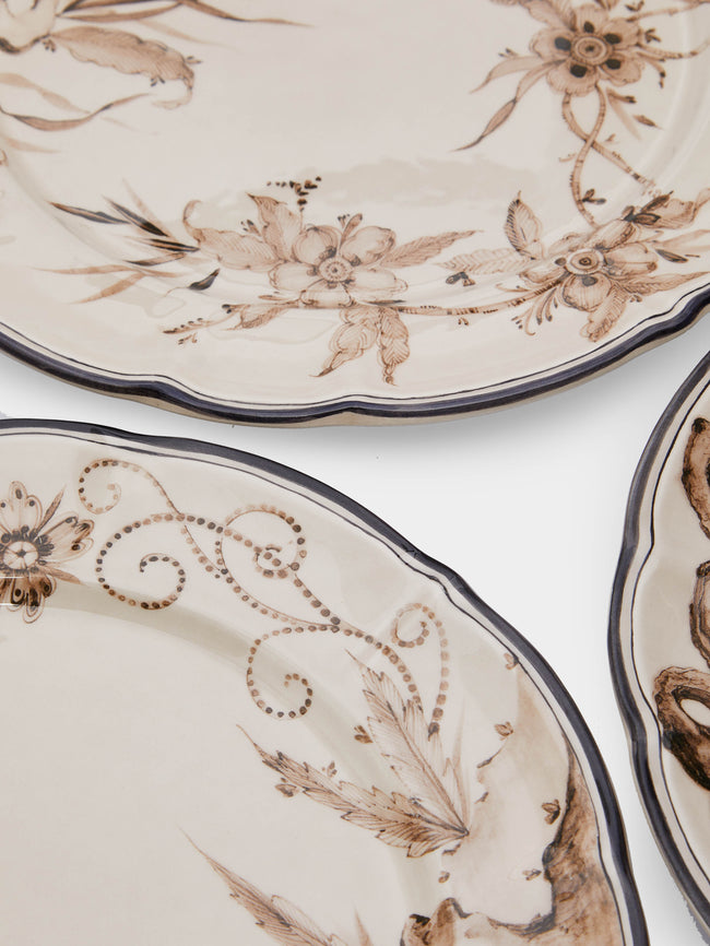 Laboratorio Paravicini - Rocaille Ceramic Dinner Plates (Set of 4) -  - ABASK