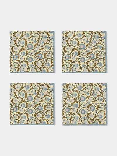 D'Ascoli - | Set of 4 | Juniper Printed Cotton Napkins - Multiple - ABASK - 
