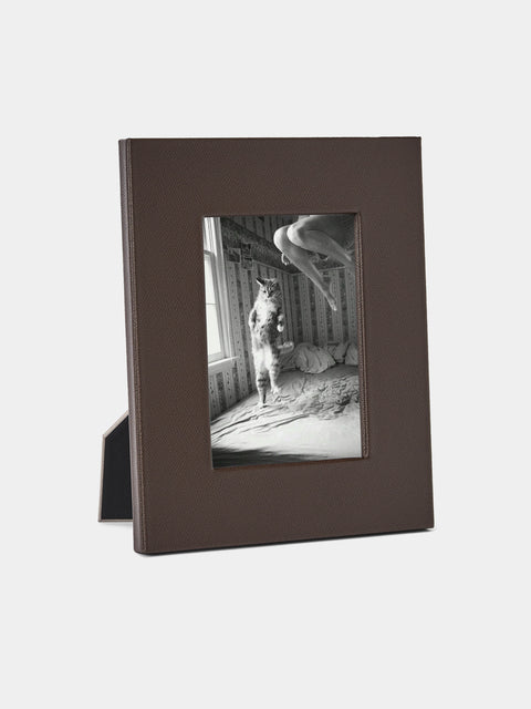Pinetti - Leather Photo Frame (5x7”) - Brown - ABASK - 