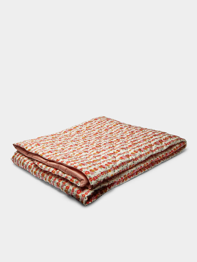 Loretta Caponi - Floral Cotton Eiderdown Quilt -  - ABASK
