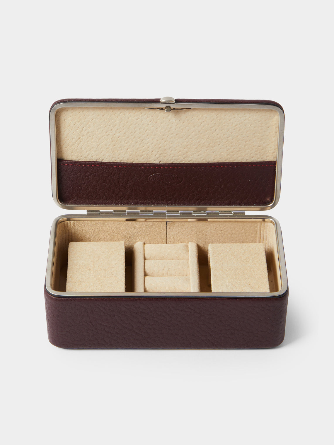 F. Hammann - Leather Large Jewelry Box - Burgundy - ABASK - 