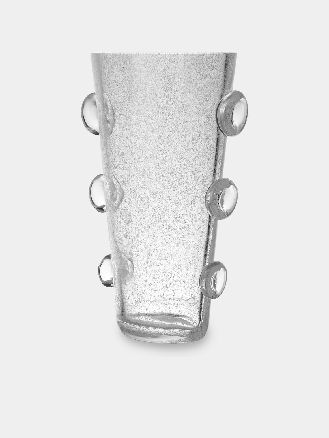 Antique and Vintage - 1970s Barovier & Toso Murano Glass Vase (12in/31cm) - Clear - ABASK - 