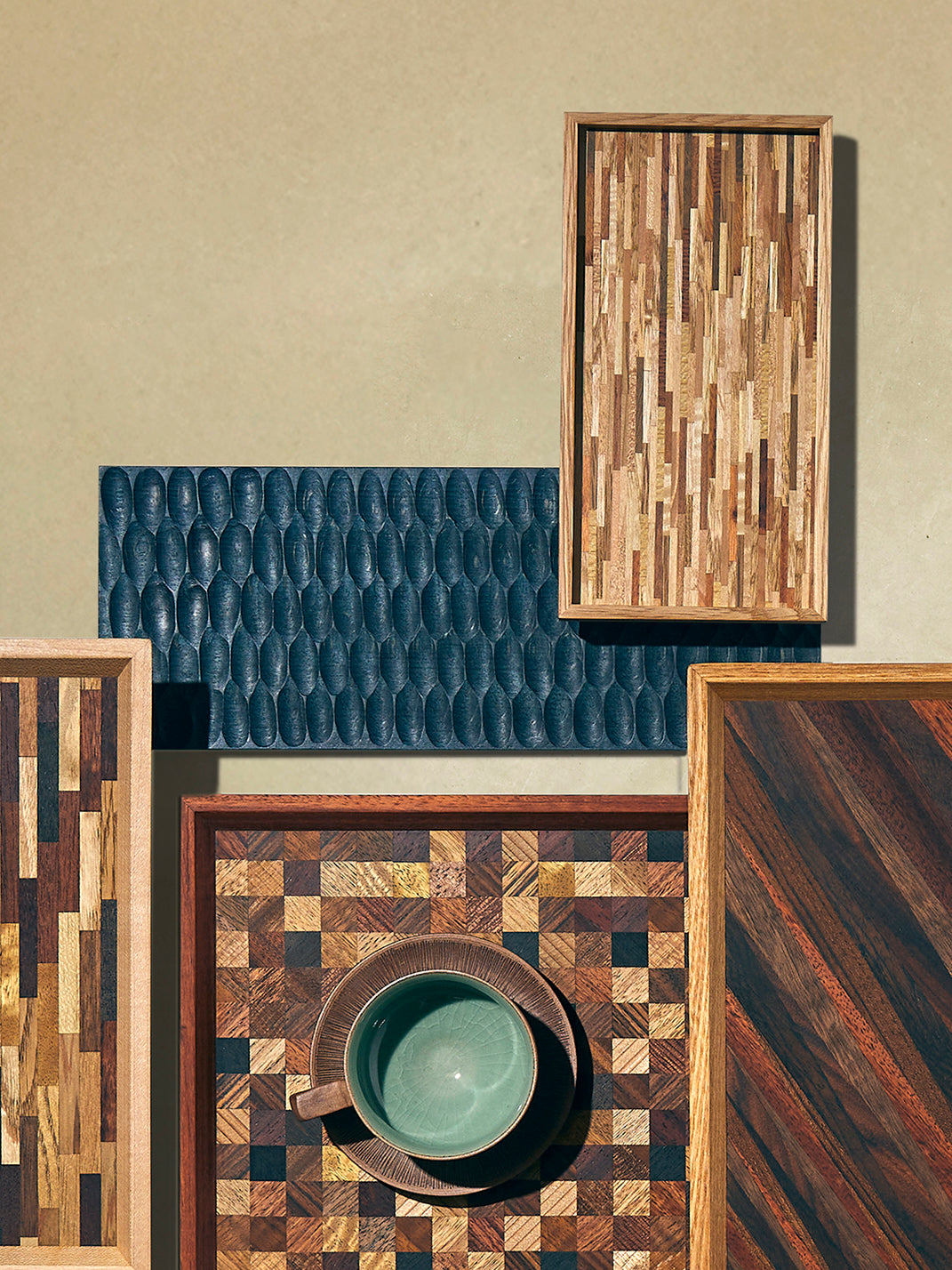 Mori Kougei - Wood Tray (8in/21cm) - Brown - ABASK