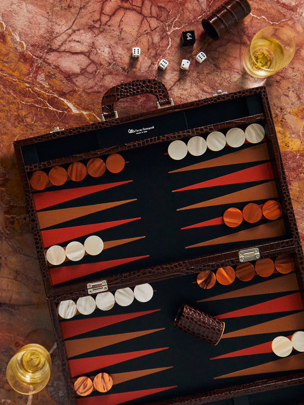 Renzo Romagnoli - Leather Backgammon Case -  - ABASK