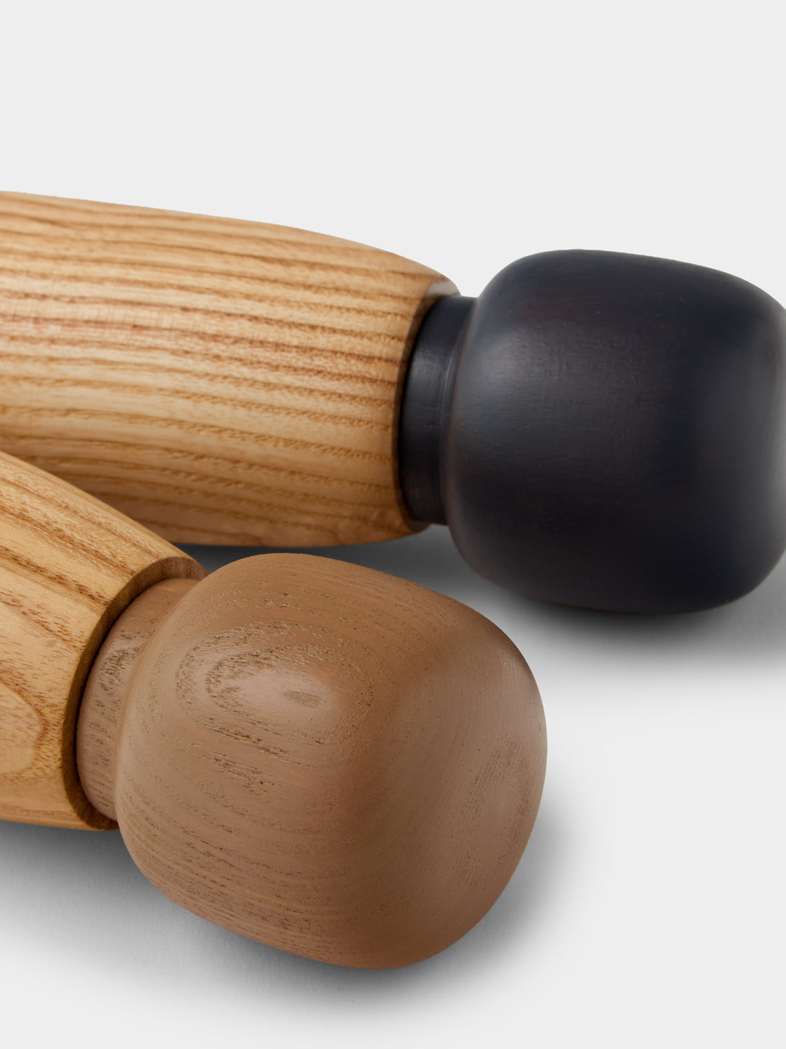 Marisa Klaster - Hand-Turned Wood Salt and Pepper Grinders (Set of 2) - Brown - ABASK