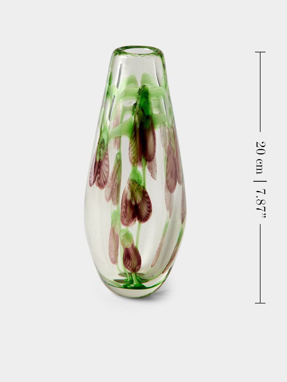 Antique and Vintage - Mid-Century Glass Bud Vases (Set of 2) - Green - ABASK