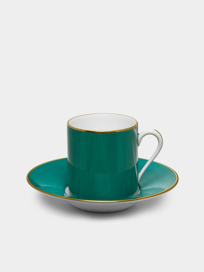 Robert Haviland & C. Parlon - Coco Hand-Painted Porcelain Coffee Cup and Saucer -  - ABASK - 