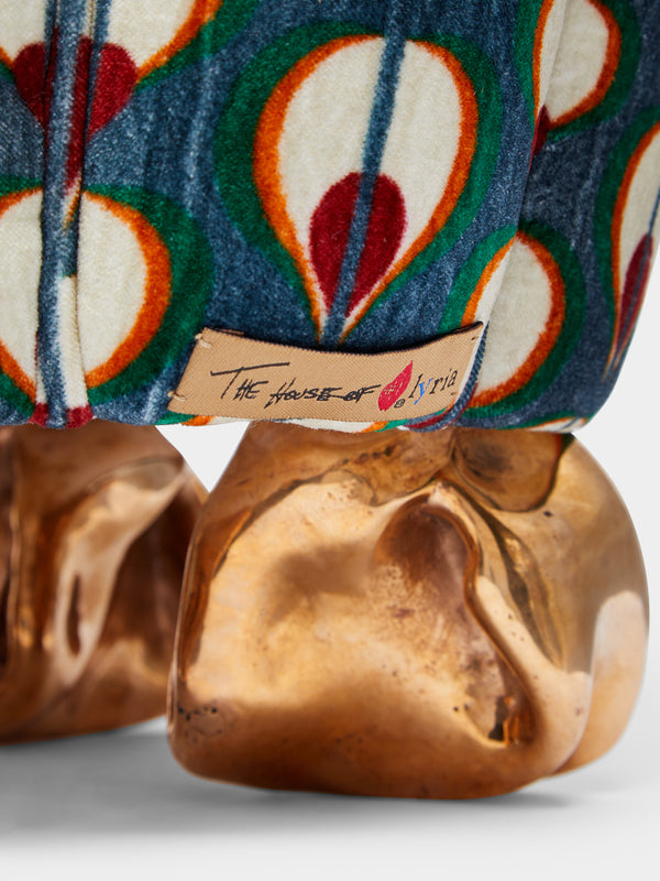 Osanna Visconti x The House of Lyria - Bronze Crinkle Stool -  - ABASK