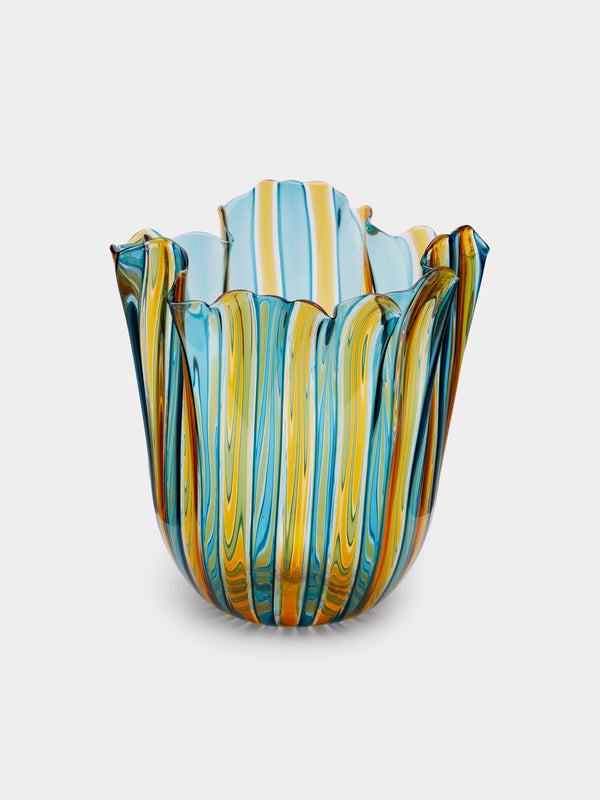 Venini - Fazzoletto Hand-Blown Murano Glass Medium Vase -  - ABASK - 