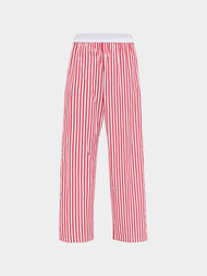 Sebline - Marocaine Hand-Embroidered Cotton Pyjama Trousers | Size: M/L -  - ABASK - 