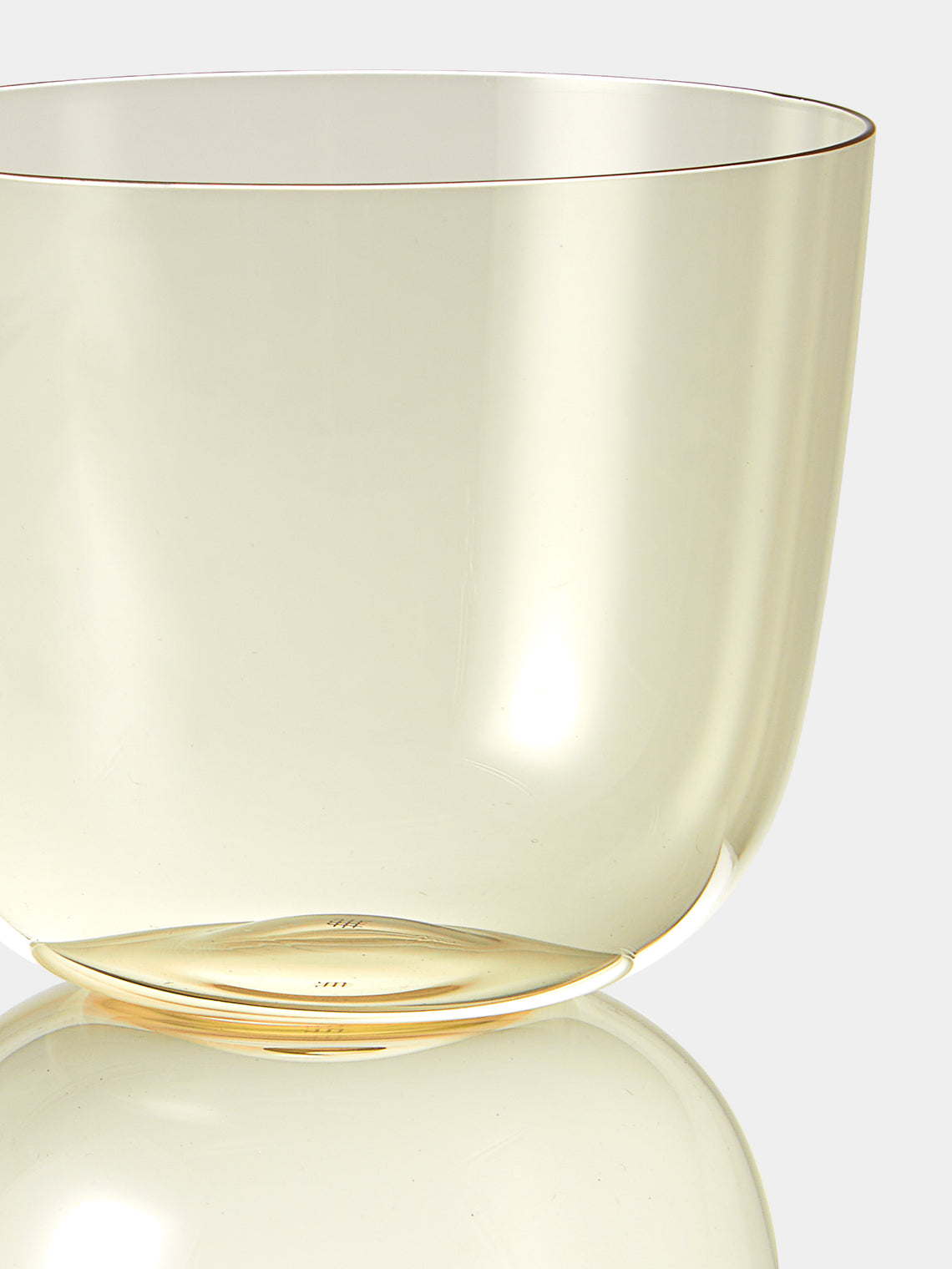 Lobmeyr - | Set of 2 | Alpha Crystal Tumblers - Yellow - ABASK