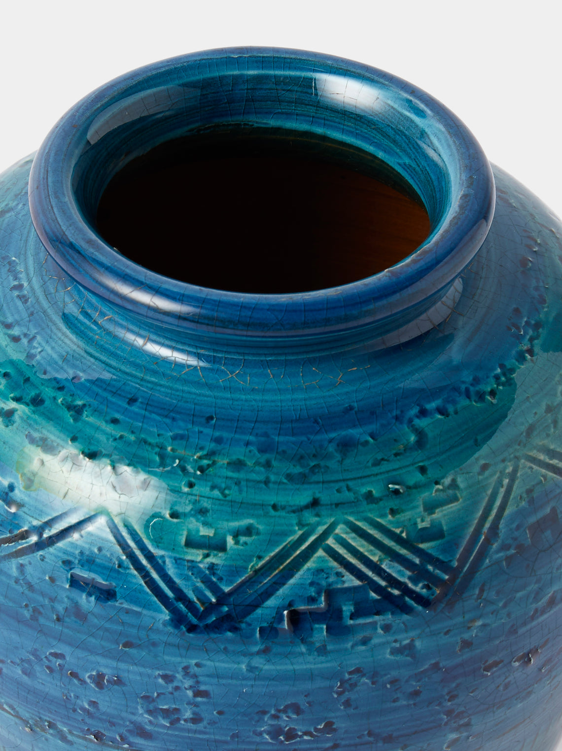 Antique and Vintage - Antique and Vintage Mid-Century Bitossi Vase - Blue - ABASK