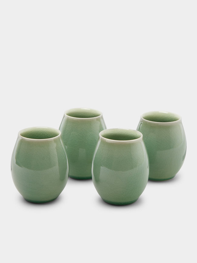 Jinho Choi - Celadon Cups (Set of 4) -  - ABASK