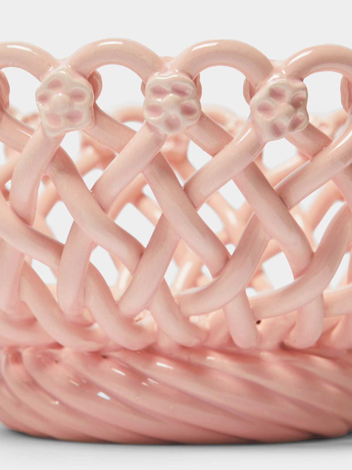 Maison Pichon Uzès - Hand-Glazed Ceramic Braided Serving Bowl -  - ABASK