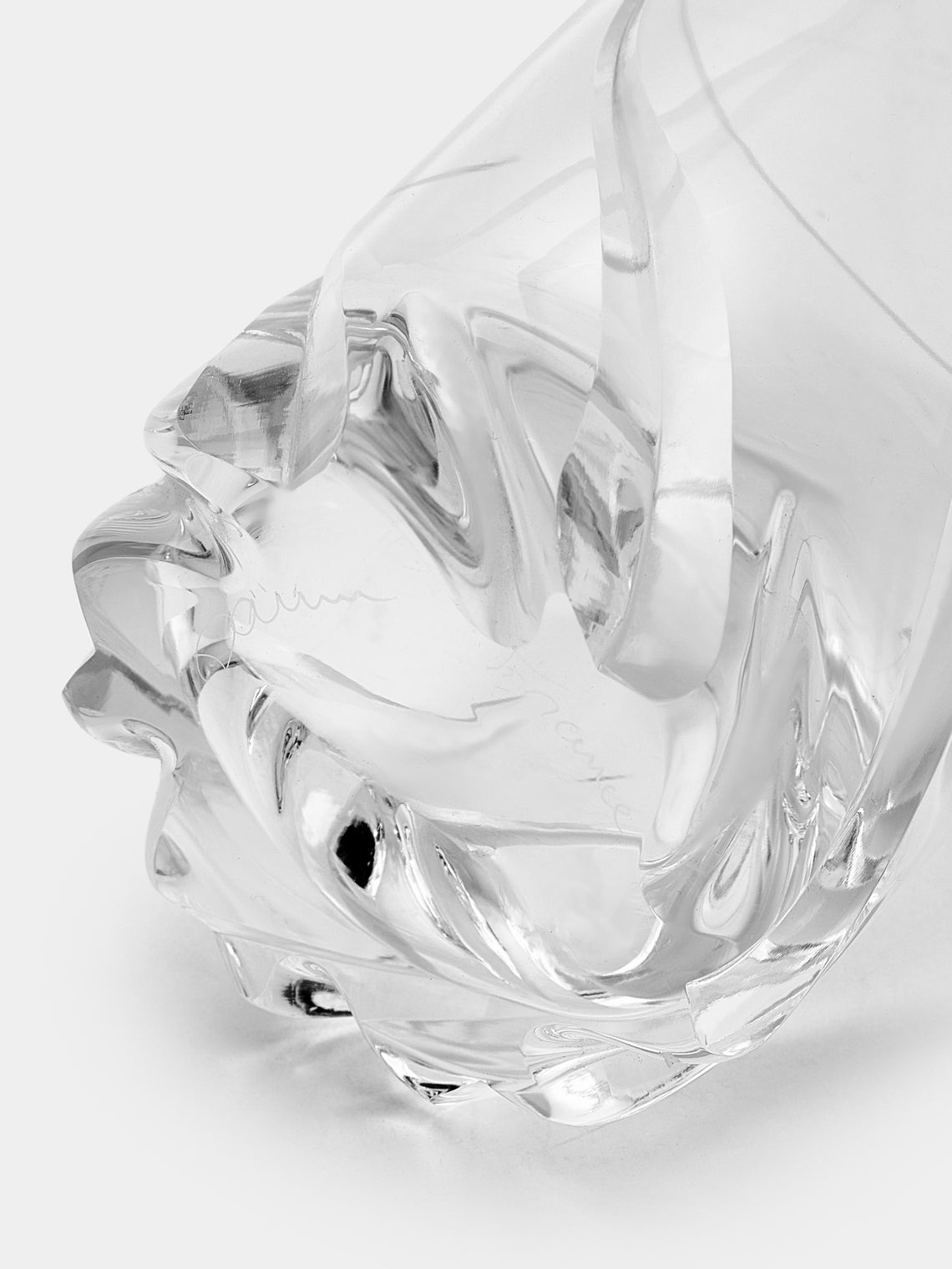 Antique and Vintage - 1950s Daum Crystal Pitcher with Water Glasses (Set of 11) - Clear - ABASK