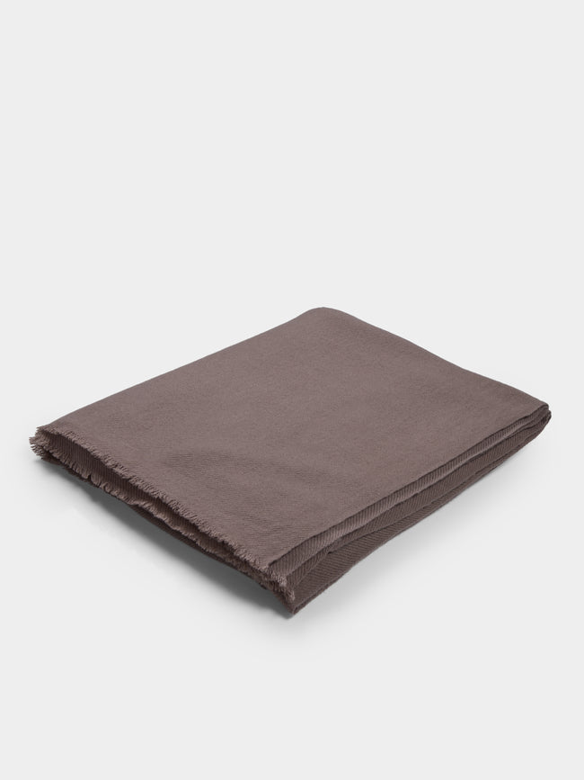 Denis Colomb - Men's Cashmere Travel Blanket (78.5in/2m) - Brown - ABASK