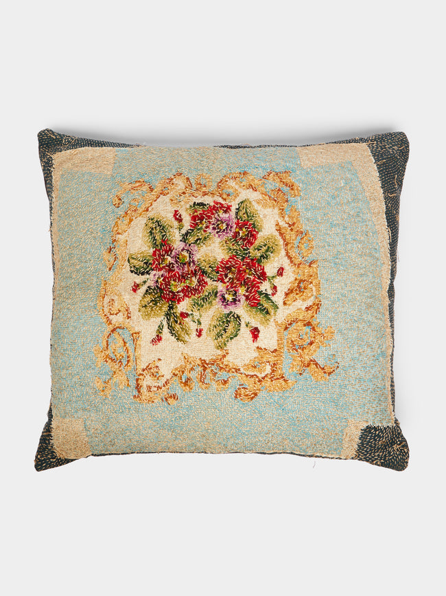 By Walid - 19th-Century French Tapestry Wool Cushion -  - ABASK - 